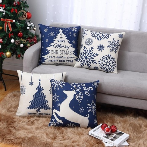 Trinity 2 Pieces Ribbed Stripe Faux Fur Plush Decorative Throw Pillow  Covers : Target