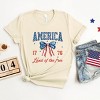 Simply Sage Market America Land of the Free Coquette Short Sleeve Tee - 3 of 4