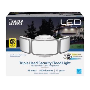 Feit Electric Dusk to Dawn Hardwired LED White Security Floodlight - 1 of 1