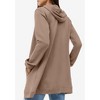 ellos Plus Size French Terry Long Zip Front Hoodie - 3 of 4