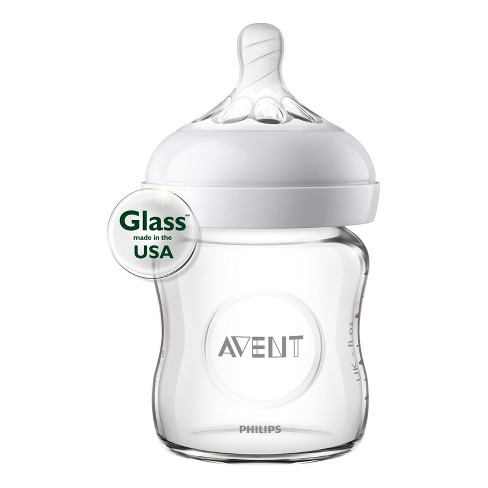 Philips Avent Natural Glass Baby Bottle 4oz Target