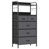 TROPOW 5 Dresser Drawers for Bedroom with Shelves, Dressers & Chest of Drawer for Hallway, Entryway, Storage Organizer Unit with Fabric - 4 of 4