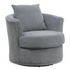 NicBex Modern Swivel Chair with Solid Wood Frame for Living Room, Accent Chair Chenille Upholstery Sofa Chair - 2 of 4