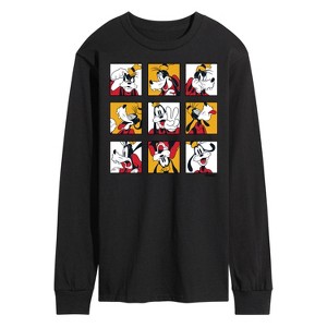 Men's - Disney - Goofy Grid Long Sleeve Graphic T-Shirt - 1 of 4
