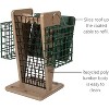 America's Favorite Green/Tan 2-In-1 Raw Peanut And Suet Feeder (9.96" X 9.96" X 14.04") - 3 of 4