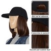 Alilang Adjustable Short Hair Wig Baseball Cap for Women with Natural Looking 10 Inch Bob Hairpiece for Outdoor and Daily Wear - 4 of 4