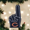 Old World Christmas Blown Glass Ornament for Christmas Tree, Chicago Bears Foam Finger - 2 of 4