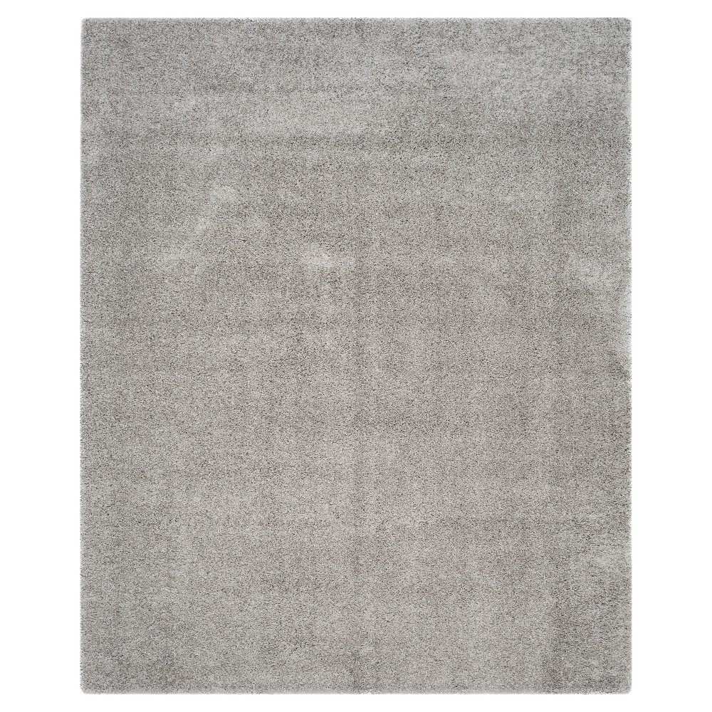 8'x10' Rayan Solid Loomed Area Rug Silver - Safavieh