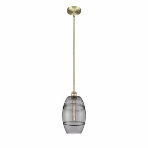 Vaz - 1 Light Stem Hung Mini Pendant In Industrial Style-9.38 Inches Tall and 8 Inches Wide - 1 of 1