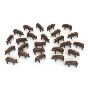 1/64th Bulk Pack of (25) Brown Pigs ZFN12664 - 1 of 1