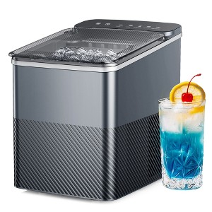 EUHOMY Tabletop Ice Maker - 26.5 lbs Daily Capacity, Bullet Ice in 6 Min, Quiet & Compact, Easy-to-Use, 1.5L Tank - 1 of 4