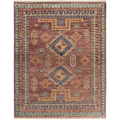 Fillmore Traditional Geometric Red/Green/Blue Area Rug