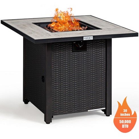 Fire pit hot sale table target