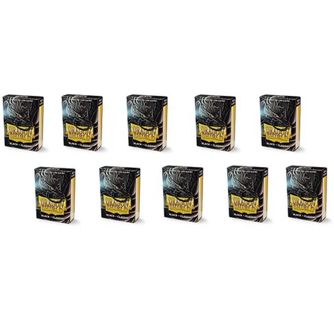 Dragon Shield 10 Packs Dragon Shield Classic Mini Japanese Black 60 ct Card Sleeves Display Case - image 1 of 4