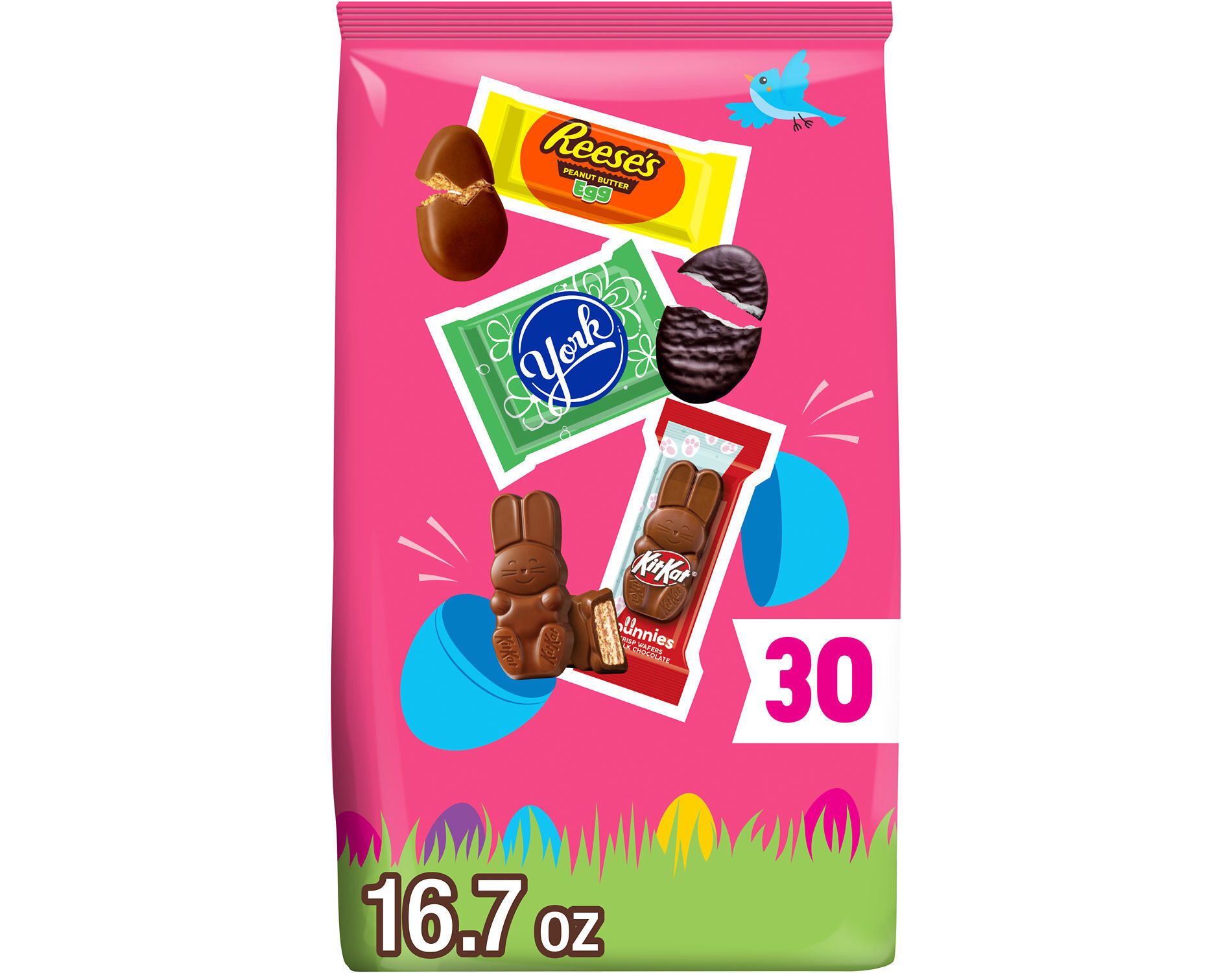 HERSHEY'S Chocolate Shapes Assorted Easter Candy Bag - 16.7oz