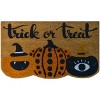 Kate Aurora Halloween Trick or Treat Goblins Bristled Coir Outdoor Welcome Mat - 18"x30" - 2 of 3