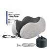 iReliev Memory Foam Travel Pillow with Tote, Earplugs and Eye Mask Relaxable Kit - 2 of 4