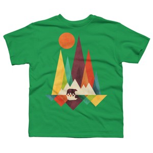 Boy's Design By Humans Mountain Bear By radiomode T-Shirt - 1 of 3