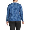 Lands' End Women's Relaxed Supima Cotton Long Sleeve V-Neck T-Shirt - 2 of 3