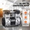 VEVOR Air Compressor Motor, 2HP 5.2CFM @ 90PSI Oil Free Air Compressor Pump & Max. 145PSI Pressure, 78dB Ultra-Quiet Compressor Motor, Silver - 3 of 4