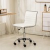 Fremo Chromel Adjustable Air Lift Office Chair, White - 4 of 4