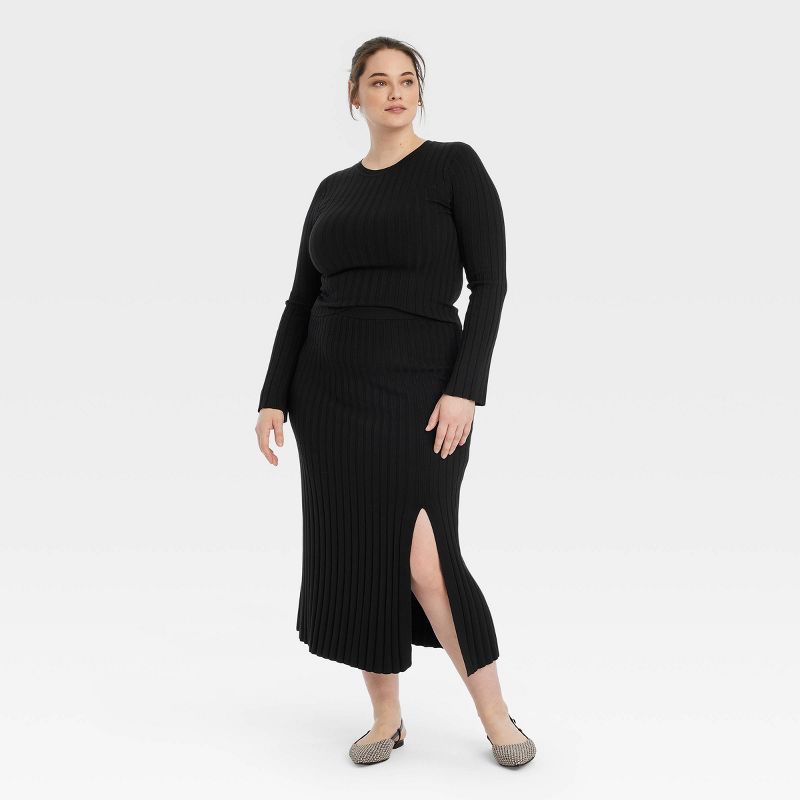 Women's Midi Sweater Skirt - A New Day™, 4 of 11