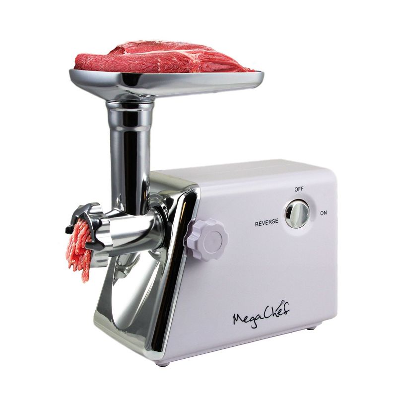 MegaChef Ultra Powerful Automatic Meat Grinder - White, 3 of 5