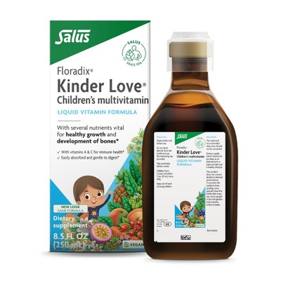 Floradix Kinder Love Children's Multivitamin - Liquid Multivitamin for Kids - Vegetarian, Non-GMO, Gluten-Free