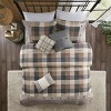 NicBex 7 Pcs Herringbone Comforter Set Cabin Farmhouse Bedding Set, Bedding Comforter Sets with Throw Pillows, Machine Washable - 4 of 4