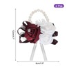 Unique Bargains Decorative Wedding Prom Party Artificial Rose Wrist Corsages 2 Pcs - 2 of 3
