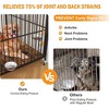 Dog Crate, Heavy Duty Dog Kennel with Adjustable Height Feeders, Pet House with 360° Wheels - 2 of 4