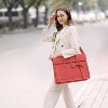 Hachkiko 16 Inch Waterproof PU Leather Laptop Bag - Convertible Backpack & Briefcase with Padding for Work, Travel - 4 of 4