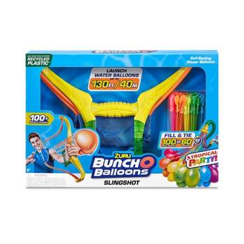 Bunch O Balloons Tropical Party Slingshot & 100+ Rapid-Filling Self-Sealing Water Balloons by ZURU