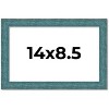 PosterPalooza | Photo Size Simple Blue Picture Frame - UV Acrylic, Foam Board Backing, Hanging Hardware - 2 of 4