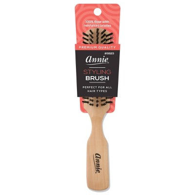 Annie International Soft Wave Black Boar Bristle Hair Brush - 4.8 : Target