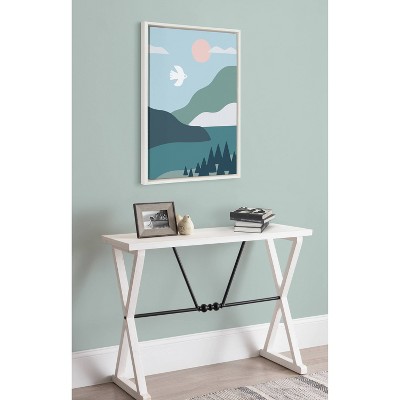 23" x 33" Sylvie Nordic Landscape by Myriam Van Neste Framed Canvas - Kate & Laurel All Things Decor: Modern Vertical Art