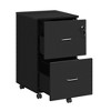 2-Drawer File Cabinet, Locking Wood Filing Cabinet for Home Office, Small Rolling File Cabinet - 2 of 4