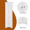 CAVINAS 72" Trigular Corner Bathroom Storage Cabinet,Freestanding Cabinet with 4 Shelves for Living Room,Kitchen,Bedroom&Office - 4 of 4