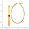 Black Bow Jewelry 4mm, 14k Yellow Gold Large Oval Hoop Earrings, 45mm (1 3/4 Inch) - 4 of 4