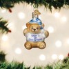 Old World Christmas Blown Glass Ornament for Christmas Tree, Baby Boy's First Teddy Bear - 2 of 3