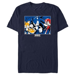 Men's Sonic the Hedgehog Trio Pose T-Shirt - 1 of 4