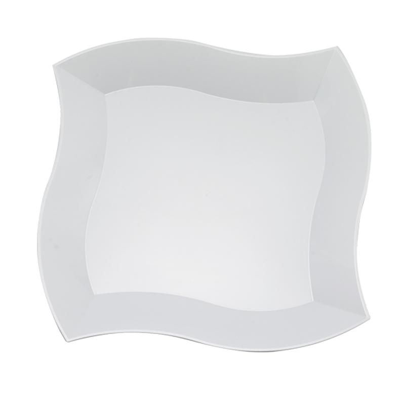 Smarty Had A Party 10" White Wave Plastic Dinner Plates (120 Plates), 1 of 4