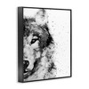 Stupell Industries Wolf Portrait Paint Splatter Framed Giclee Art - 2 of 4