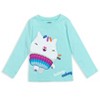 Dreamworks Gabby's Dollhouse MerCat Cakey Cat Kitty Fairy Pandy Paws Girls 2 Pack Graphic Long Sleeve T-Shirts Pink/Blue - 4 of 4