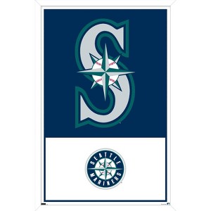 Trends International MLB Seattle Mariners - Logo 22 Framed Wall Poster Prints - 1 of 4