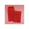 JAM Paper #1 Coin Business Colored Envelopes 2.25 x 3.5 Red Recycled 356730632F - 4 of 4