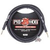 Pig Hog Tour Grade 10ft Instrument Cable 1/4 Inch to 1/4 Inch Straight Connectors Black - PH10 - 2 Units - 2 of 3
