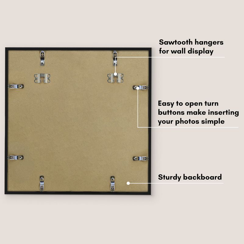 Americanflat Thin Border With Oversized Mat Picture Frame - Plexiglass Front Cover, 5 of 7