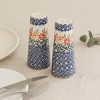 Blue Rose Polish Pottery Manufaktura Salt & Pepper Shakers - 4 of 4