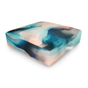 Marta Barragan Camarasa Abstract tidal waves Outdoor Floor Cushion - Deny Designs - 1 of 2